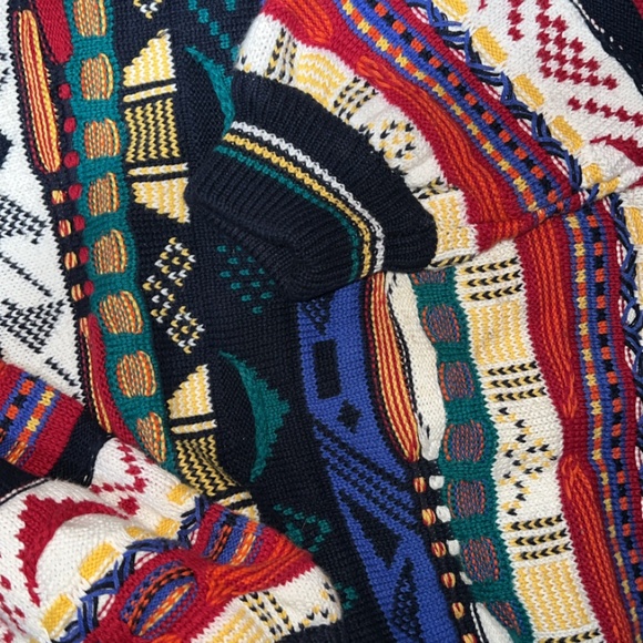 RARE Vintage Coogi-style Cotton Traders Textured Knit Sweater | Large - Picture 3 of 6